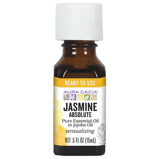 Aura Cacia Jasmine Absolute (en aceite de jojoba) 0.5 fl. onz.