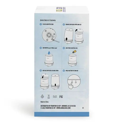 DIFUSOR ULTRASÓNICO DE ACEITES ESENCIALES USB ORBIT DE AURA CACIA