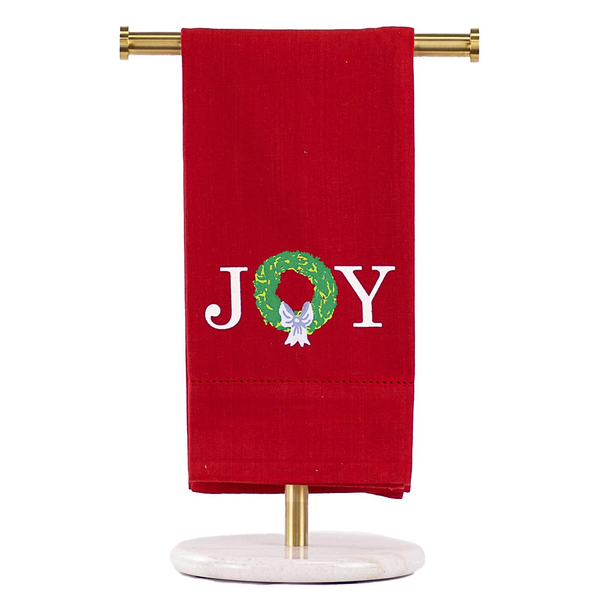 Grand Joy Wreath - Toalla de mano con dobladillo