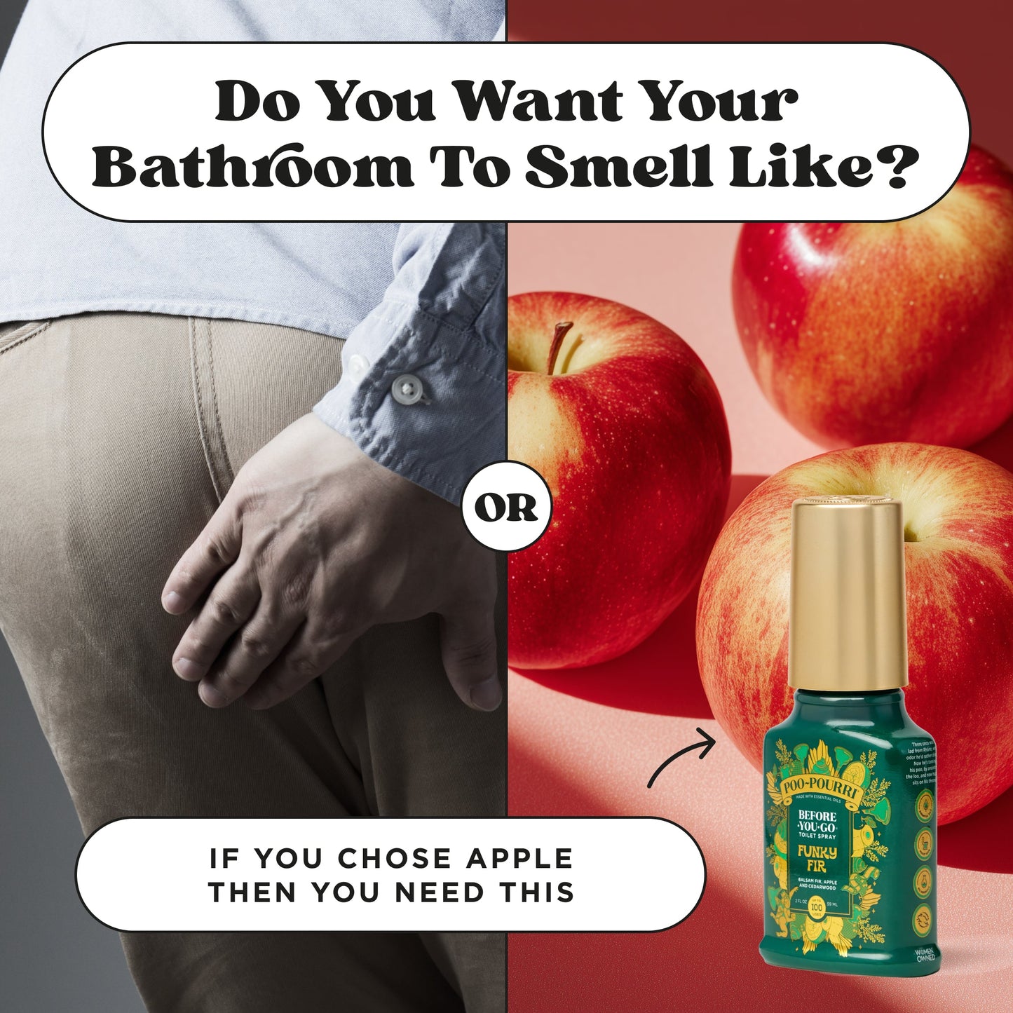 Poo~Pourri Funky Fir Balsam Fir + Apple + Cedarwood 2 oz.