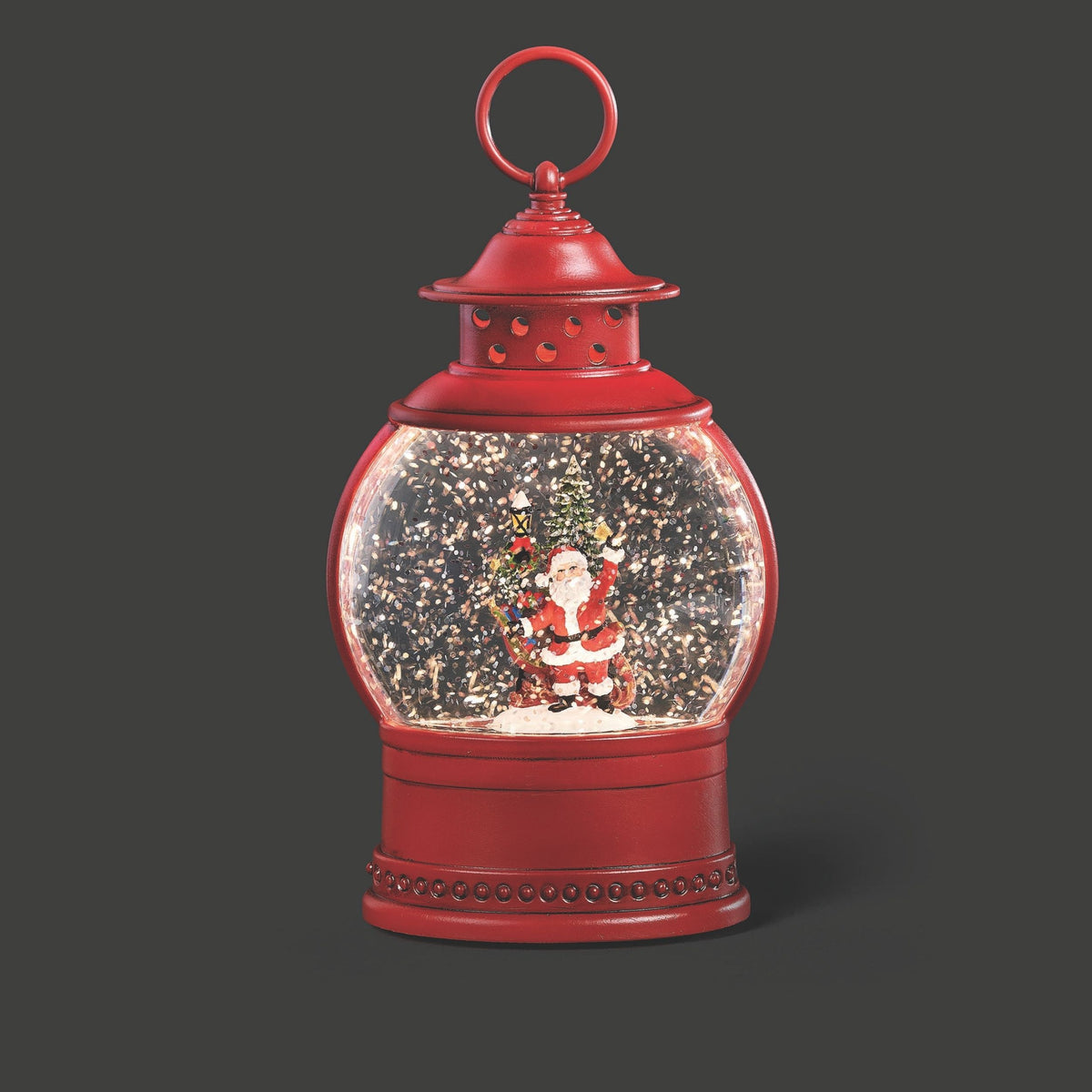 Lighted Swirl Mini Lantern - Adorno Navideño