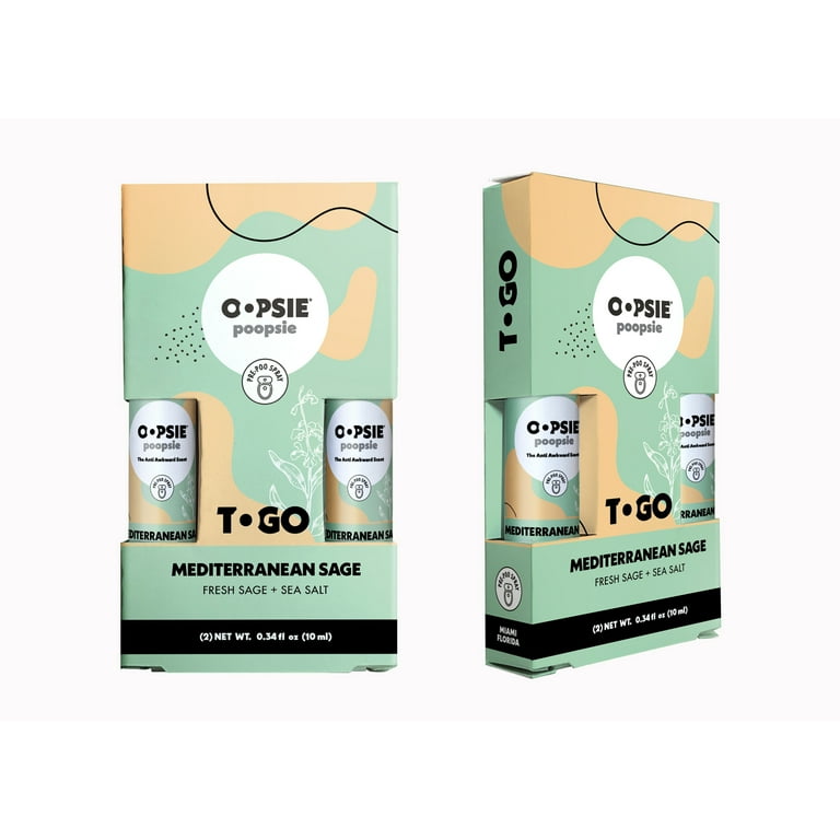 Oopsie poopsie - Set de Spray de baño anti mal olores - mediterraneo 0.34 oz