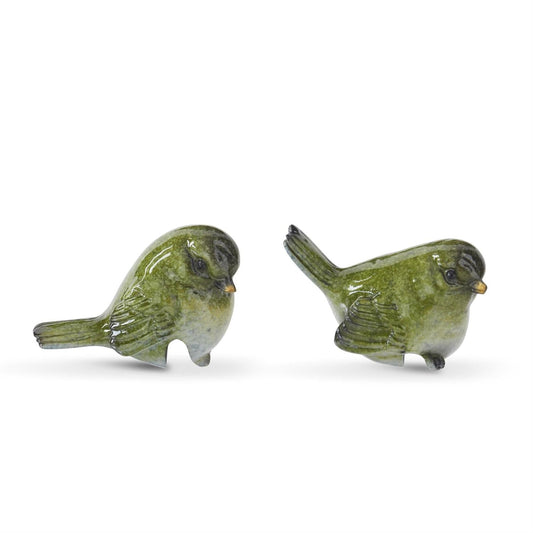Green Bird Pot Hangers
