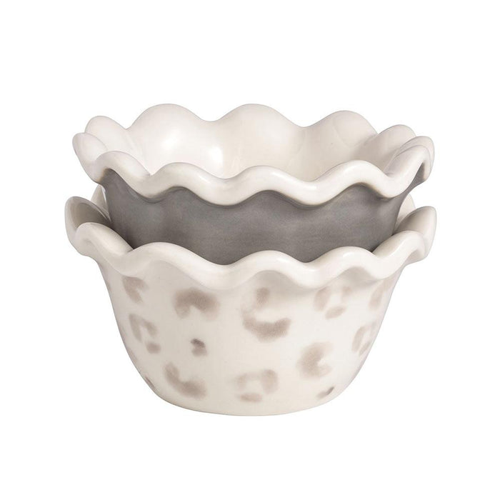 Grey Leopard Ramekins - Ramequín de Leopardo Gris