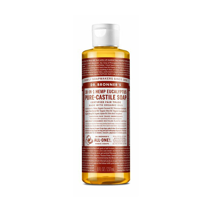 Organic Hemp Eucalyptus Liquid Soap 8 Oz