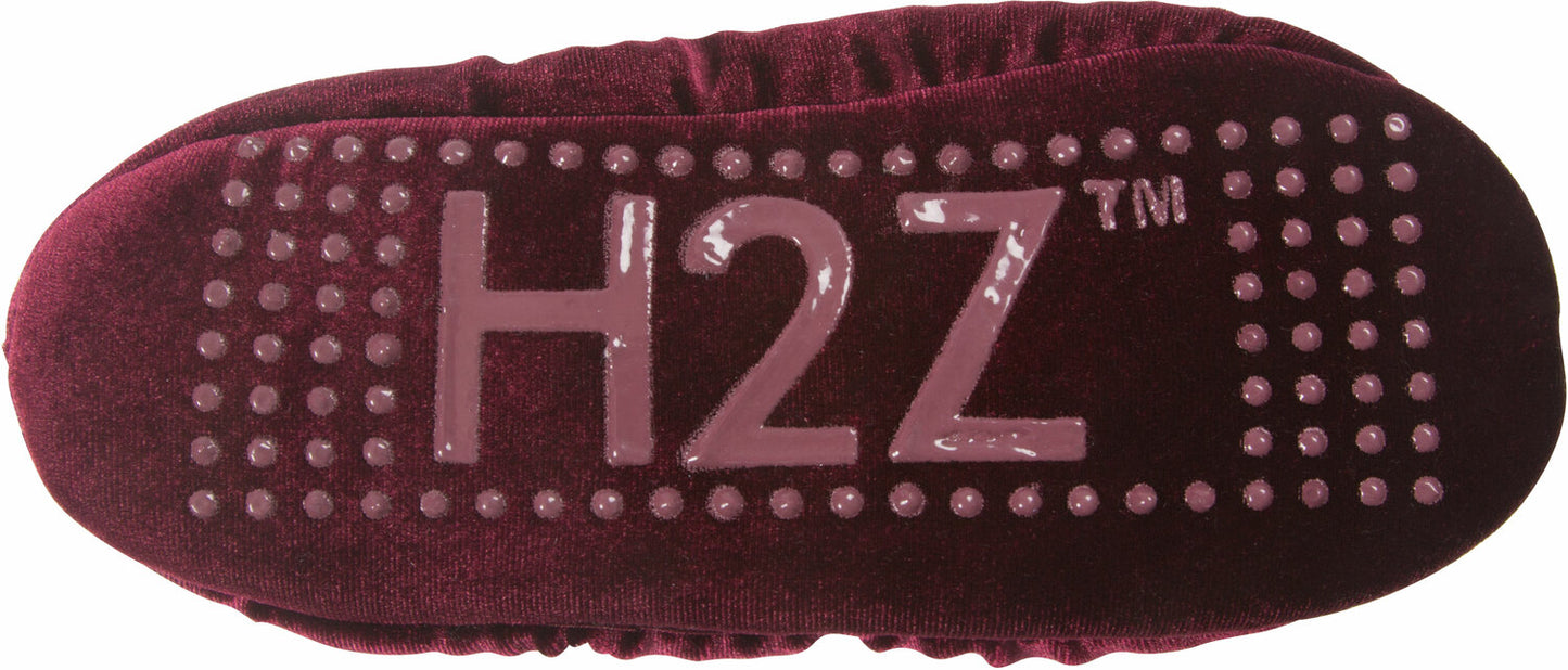 Zapatillas de terciopelo color vino talla S/M