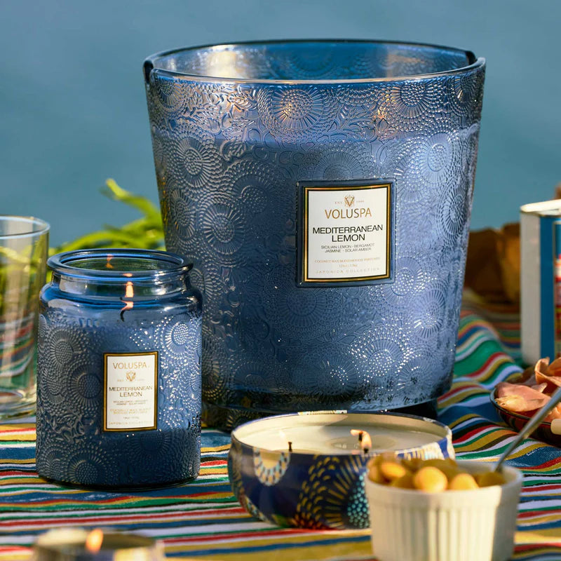 Mediterranean Lemon 3 Wick Tin Candle