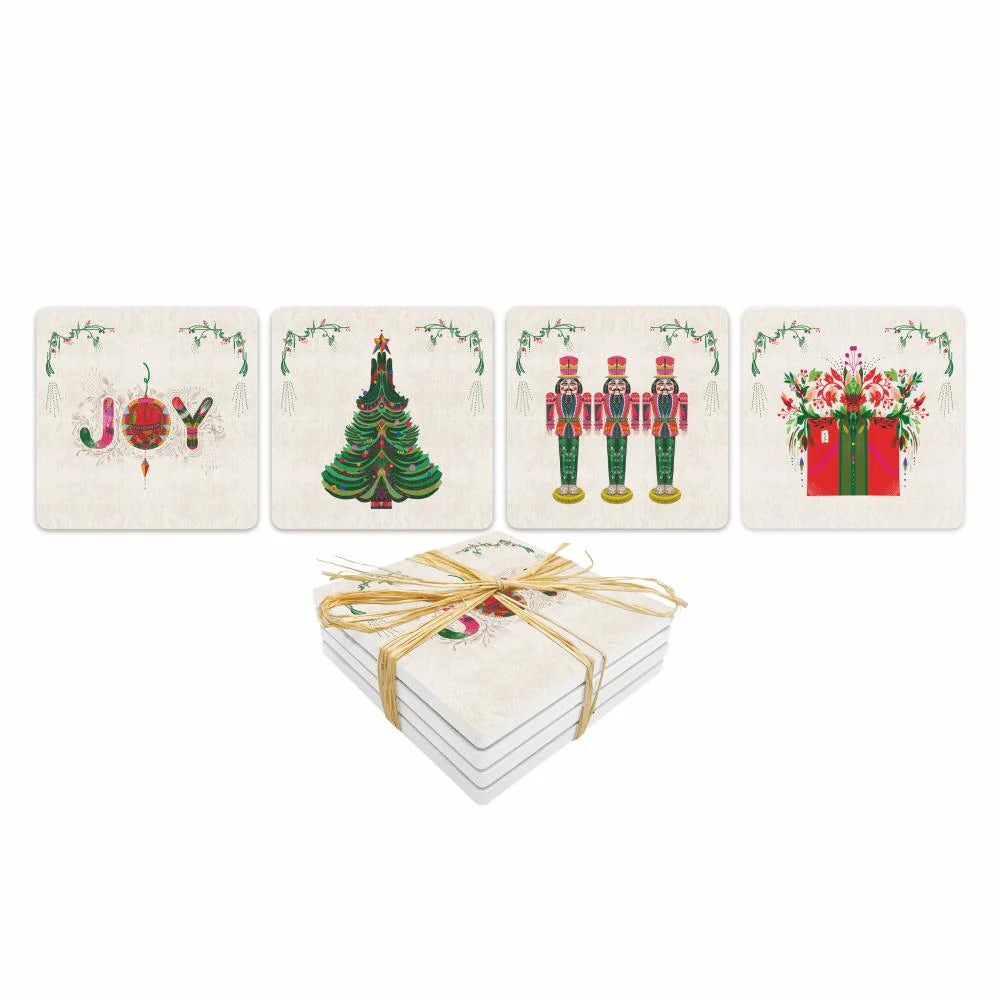 Juego de posavasos navideños Graphique Dolomite