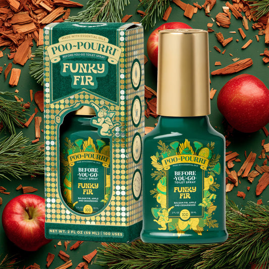 Poo~Pourri Funky Fir Balsam Fir + Apple + Cedarwood 2 oz.
