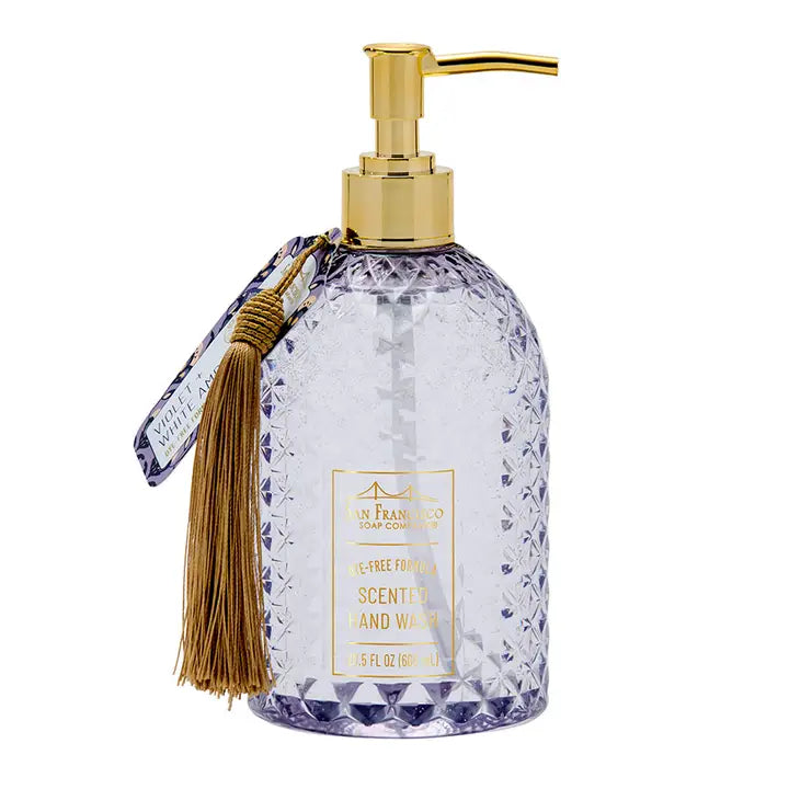 Botanical Tassel 20.5oz Violet & White Amber Liquid