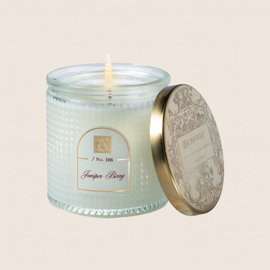 Juniper Berry - Textured Glass Candle