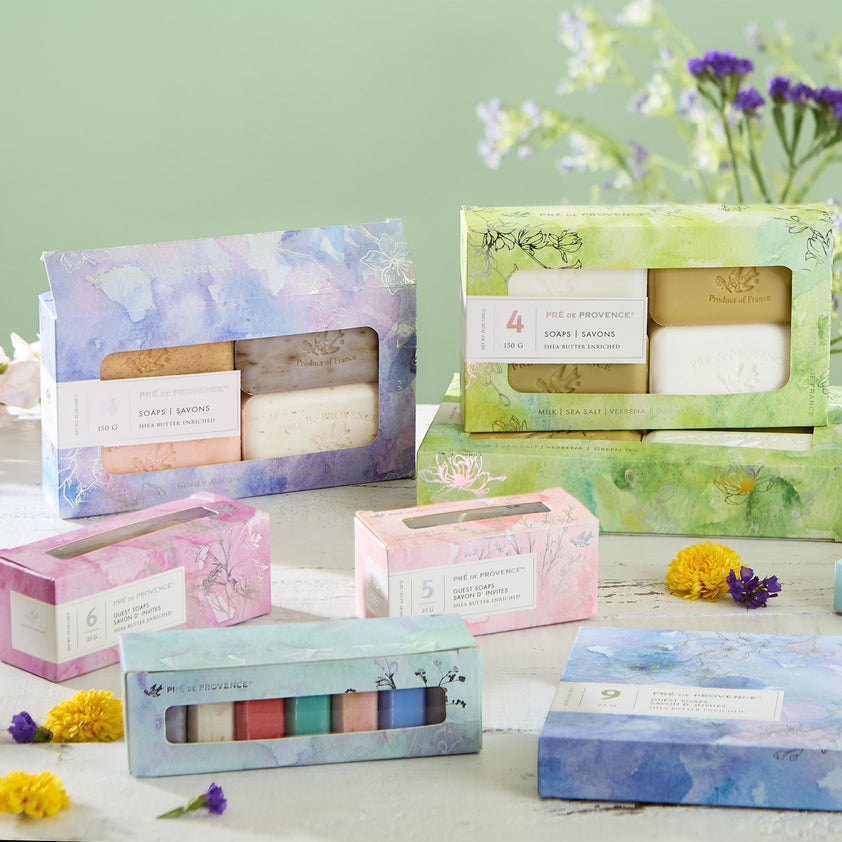 150G Best Sellers Set of 4: Purple Box Floral & Sweet - Set de 4 Jabones