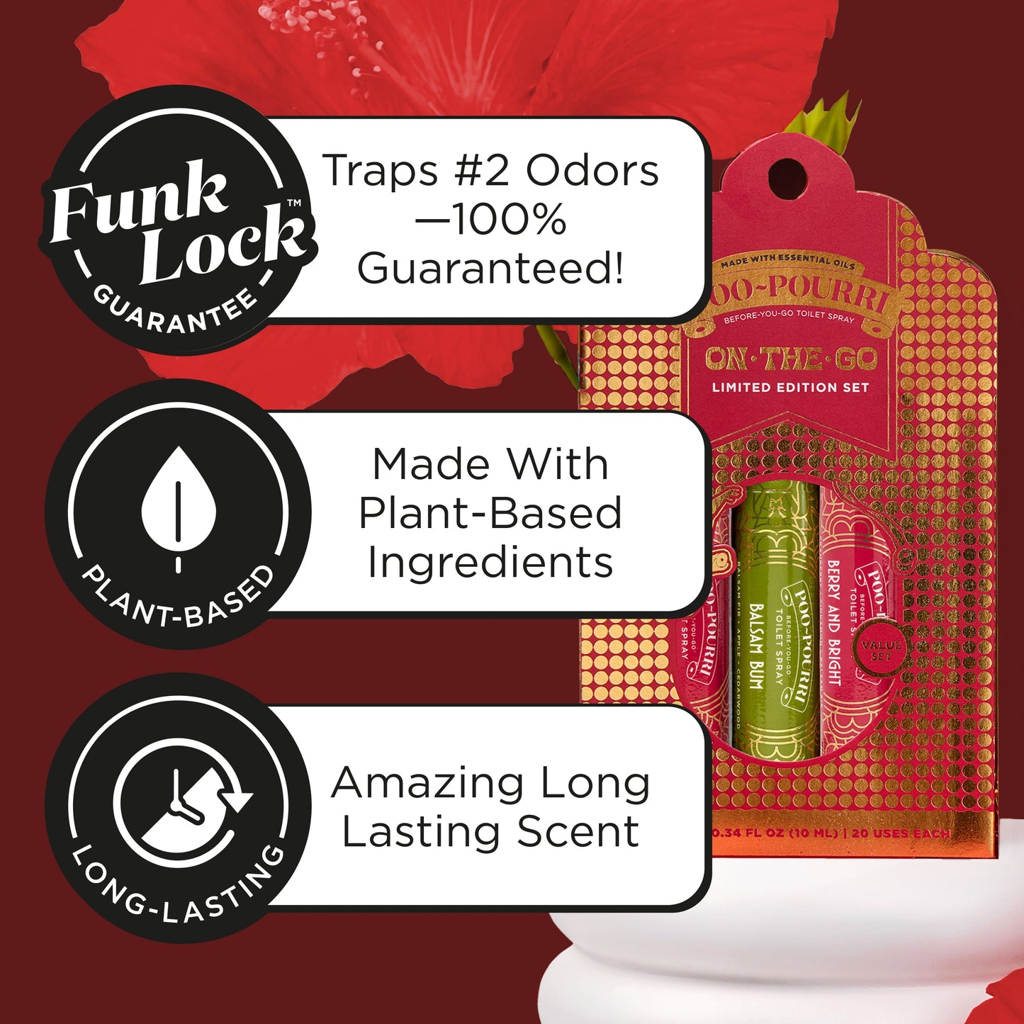 Poo~Pourri On-The-Go Berry And Bright + Balsam Bum 10 ml 2 Scent