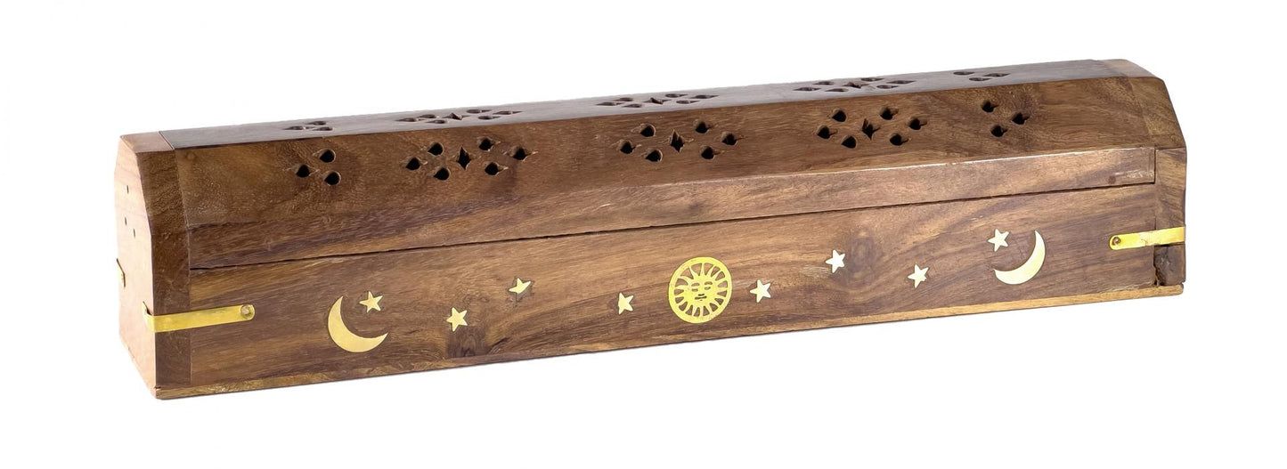 Quemador de incienso en forma de caja | Sol y Luna