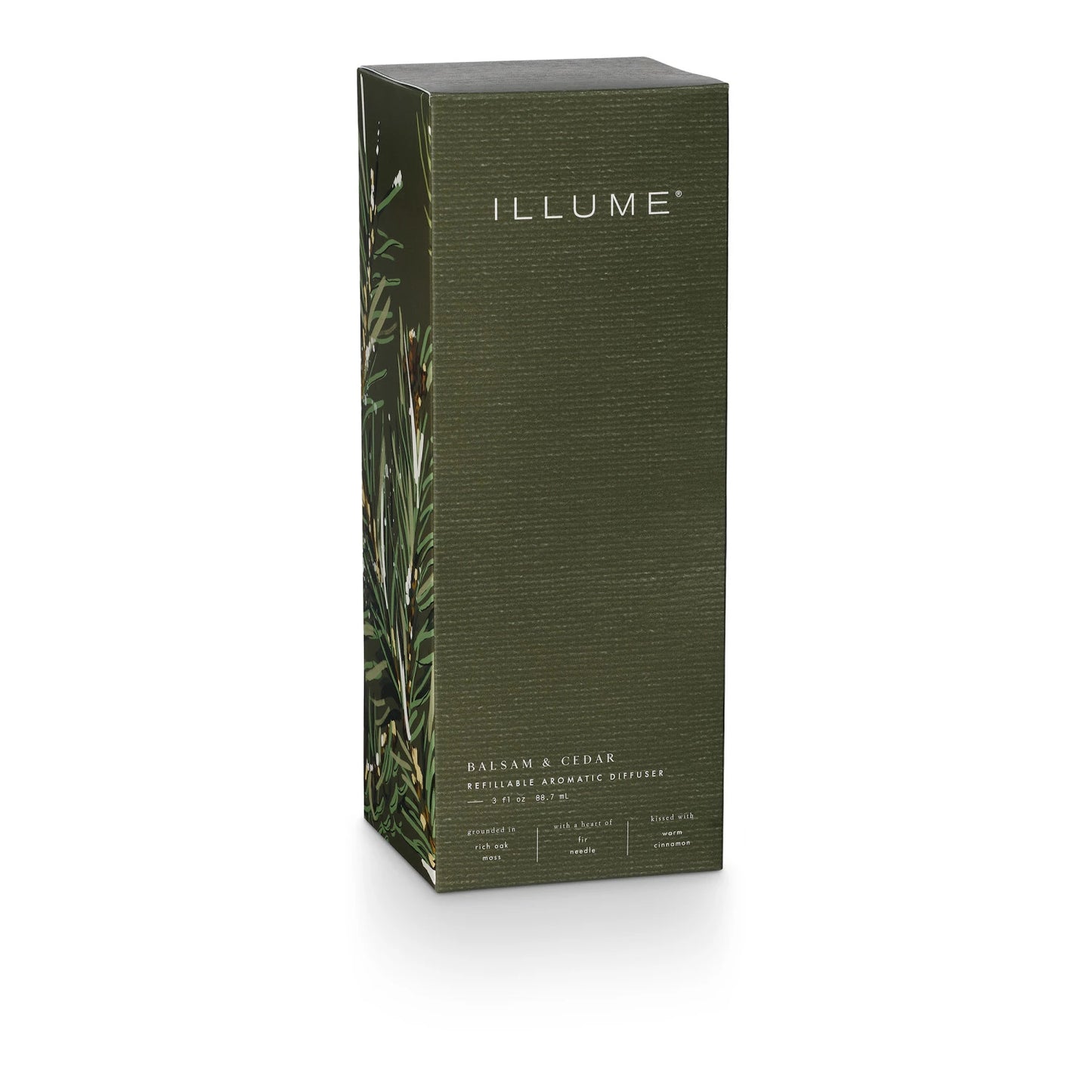 Difusor aromático recargable de bálsamo y cedro