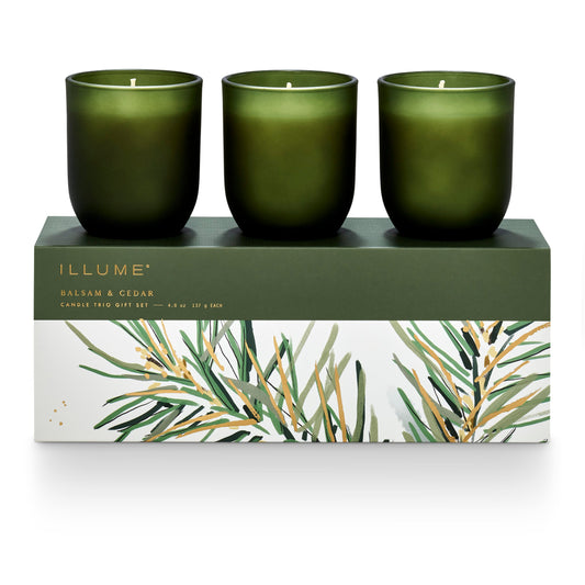 Balsam & Cedar Candle Trio Gift Set