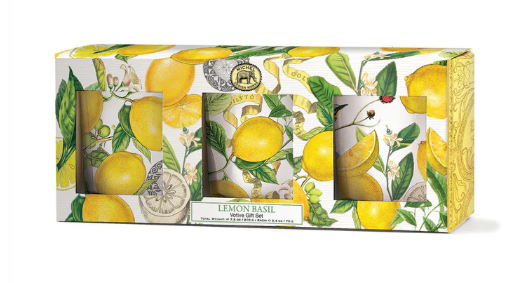 Lemon Basil Votive Gift Set