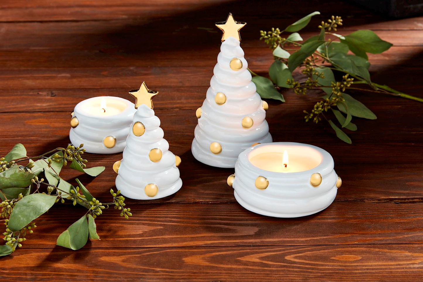 LARGE CERAMIC TREE CANDLES