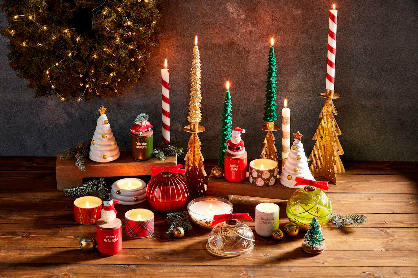 LARGE CERAMIC TREE CANDLES