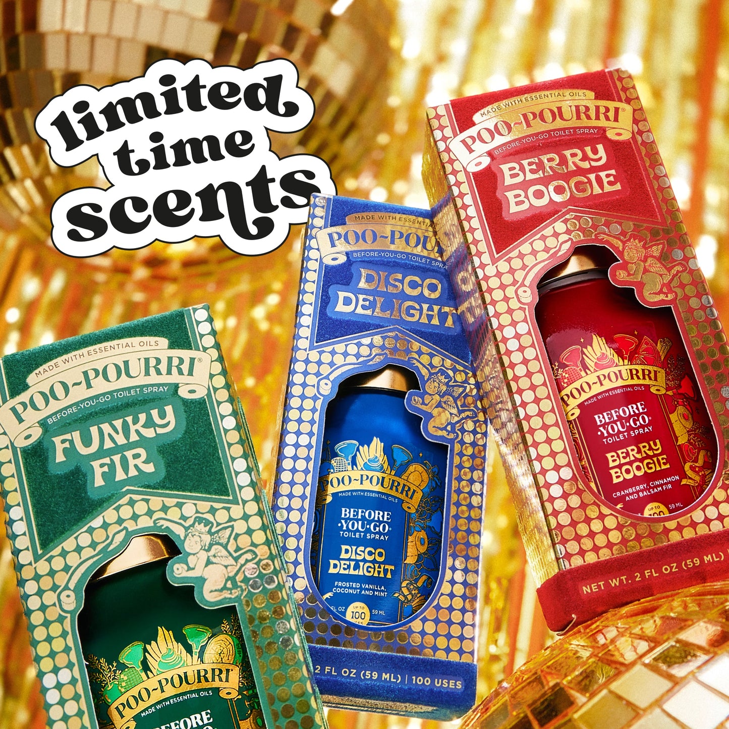 Poo~Pourri Berry Boogie Cranberry + Cinnamon + Balsam Fir 2 oz.