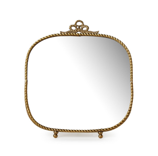 Antique Gold Finish Vanity Table Mirror