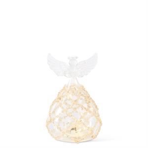 Ángel LED de vidrio transparente de 8 pulgadas