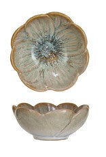 Tazón de gres con forma de flor