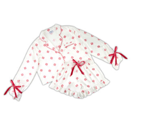 BELLA APPAREL VELVET BOW TWO PC-MOROCAN-S