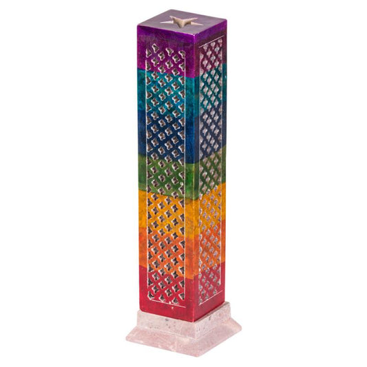 MULTICOLOR 7 CHAKRA INCENSE BURNER