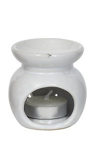 WHITE MINI CERAMIC OIL BUR 7002