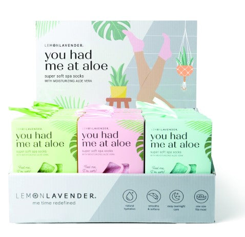 Lemon Lavender Aloe Socks