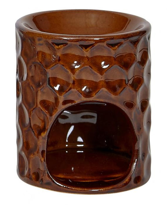 Quemador de aceite en cerámica marrón
