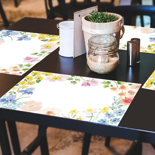 Watercolor Florals Placemats - Manteles Individuales