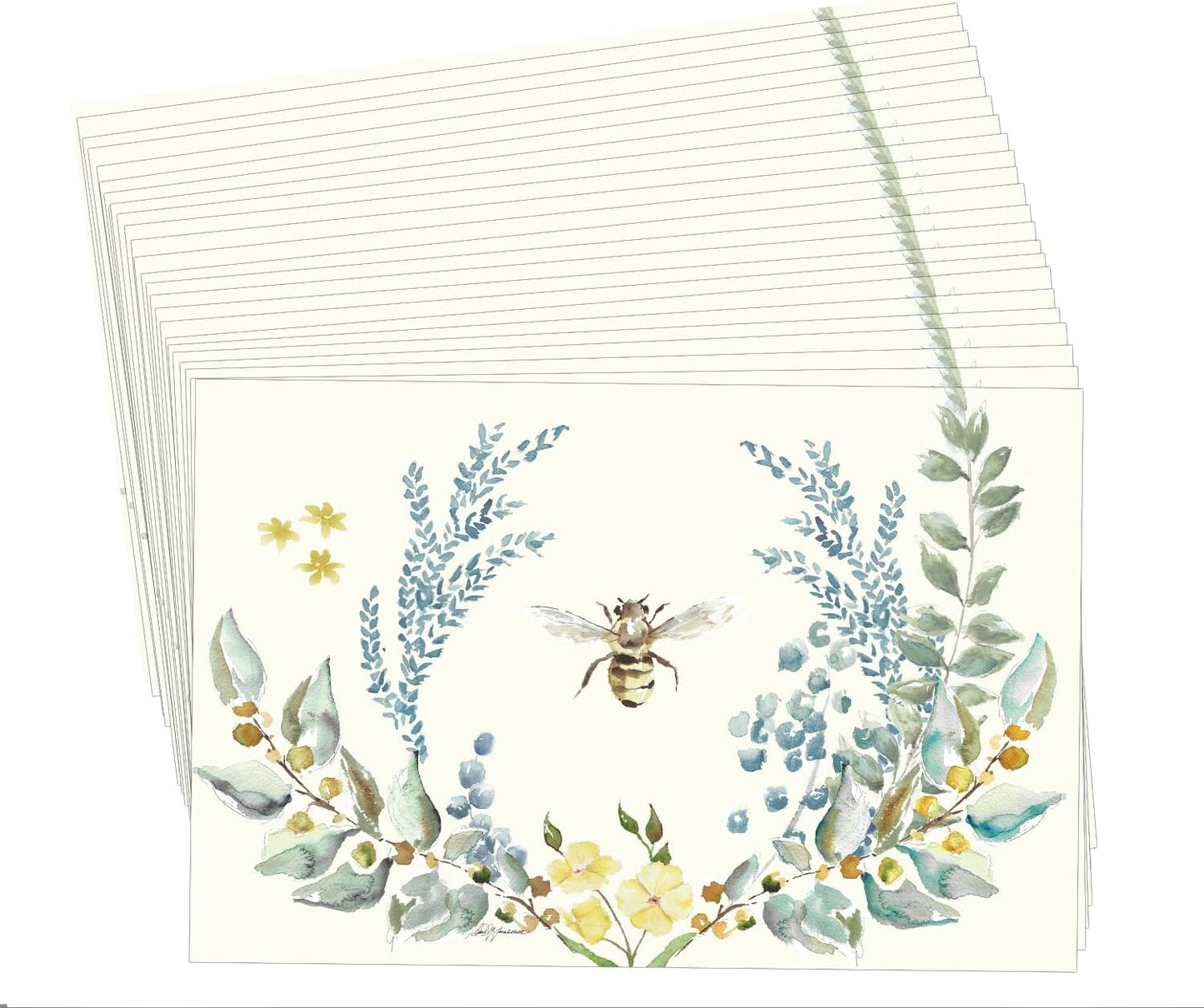Bee Crest Paper Placemats - Manteles de Papel