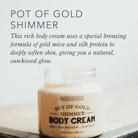 Gold Shimmer Whipped Body Cream 8 oz