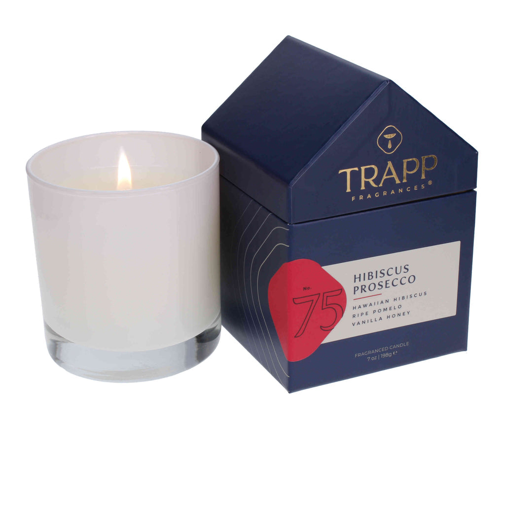 No. 75 Hibiscus Prosecco 7 oz. Candle in House Box