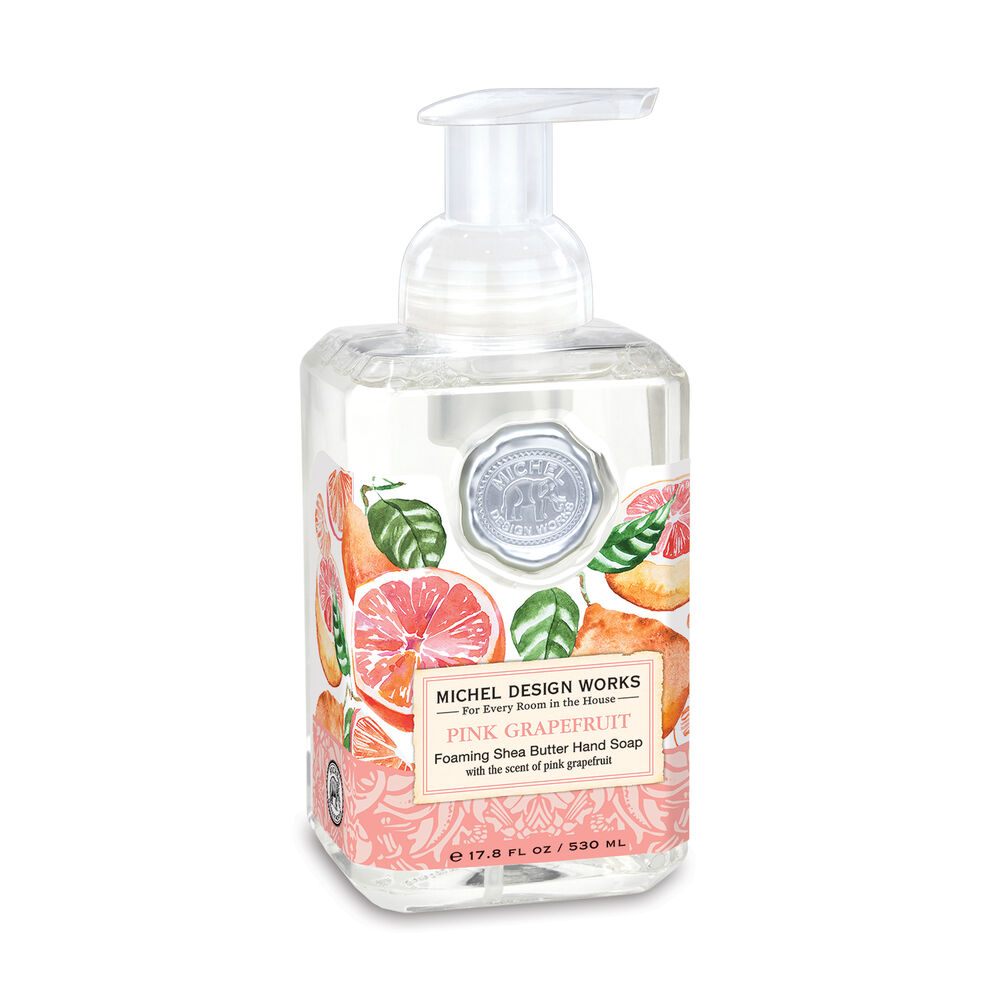 Jabón espumoso para manos de pomelo rosado