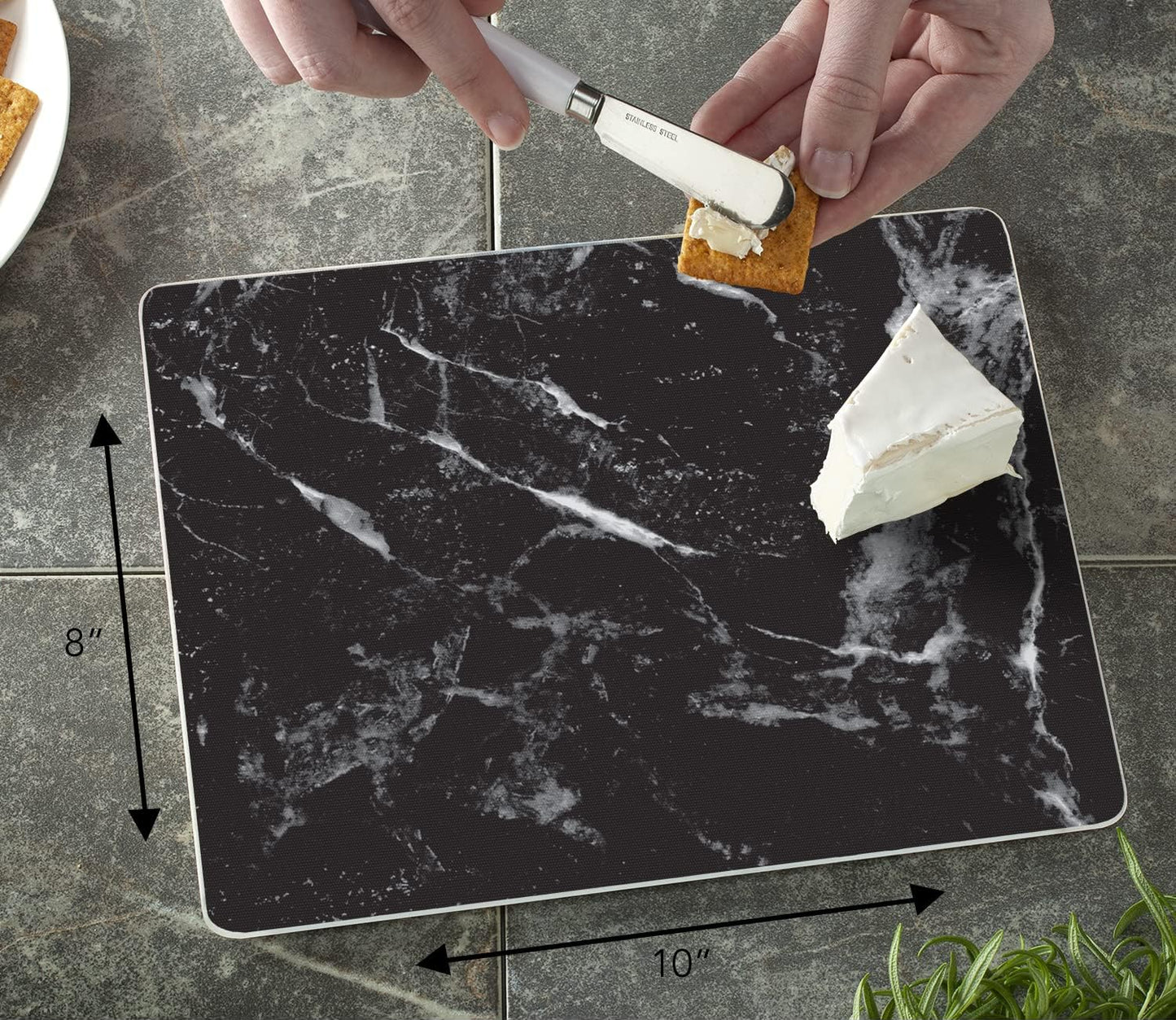 Black Marble Design Cutting Board - Tabla de Cortar