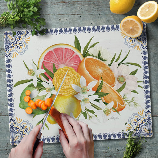 Mediterranean Citrus Cutting Board - Tabla de Cortar