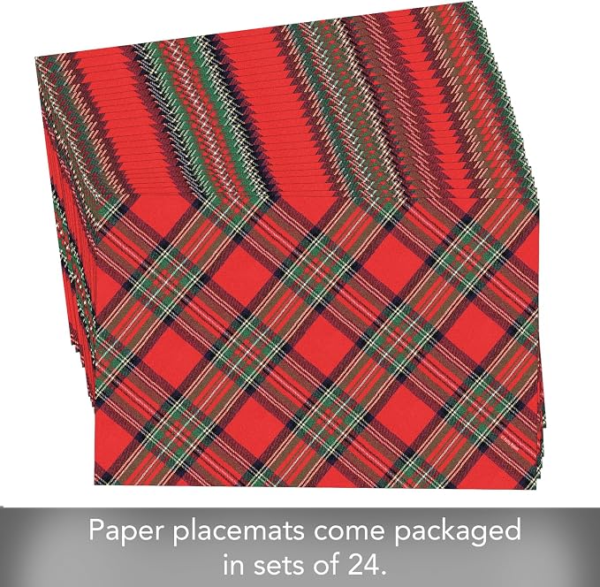 Christmas Plaid Placemats - Manteles Individuales