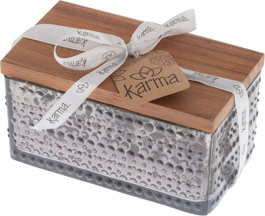 Karma Silver Tobacco & Bayleaf Scent Hobnail Candle