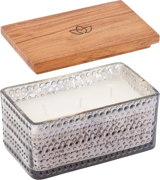 Karma Silver Tobacco & Bayleaf Scent Hobnail Candle