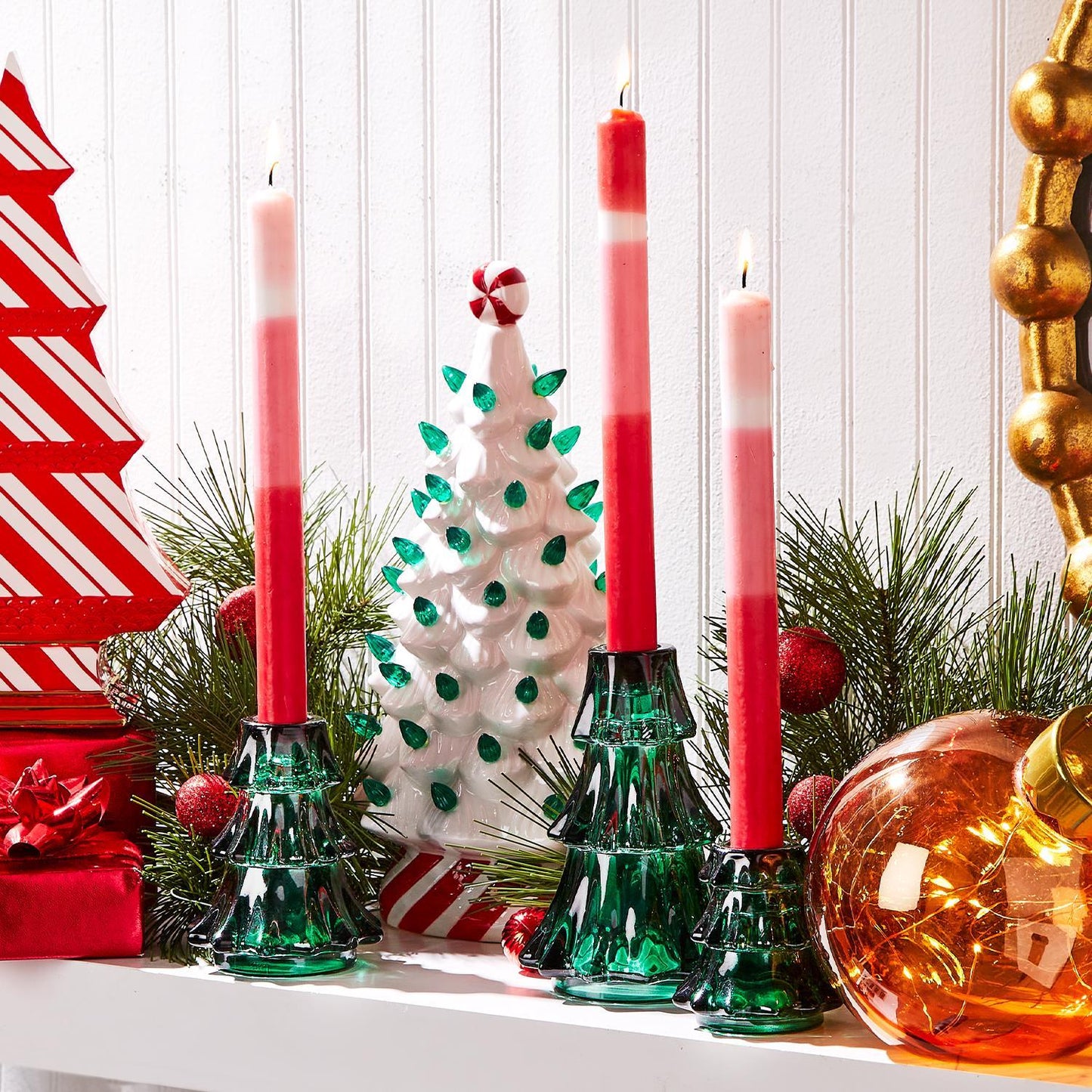 SMALL TREE TAPER CANDLEHOLDERS