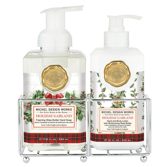 Holiday Garland Hand Care Caddy