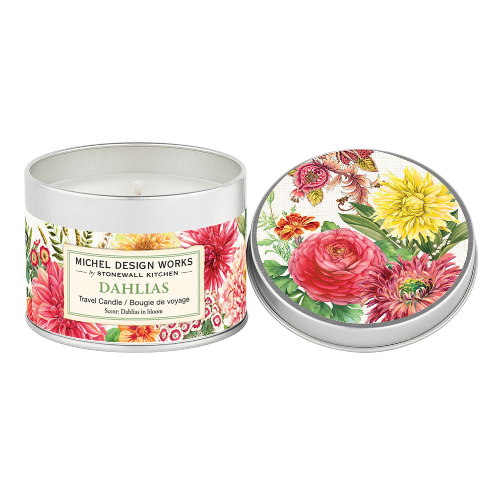 MDW Dahlias Travel Candle