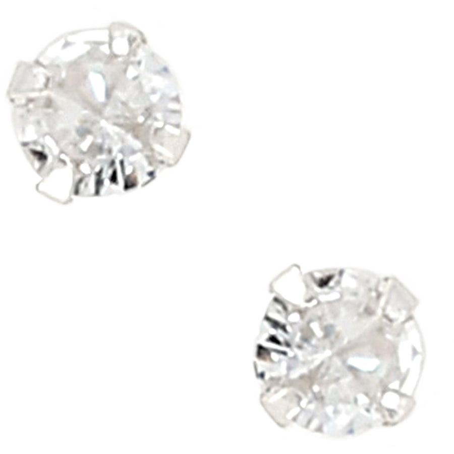 Love You 2.5" Trinket Dish & 5mm Cubic Zirconia Stud Earring Set - Juego de Aretes y Mini Joyero