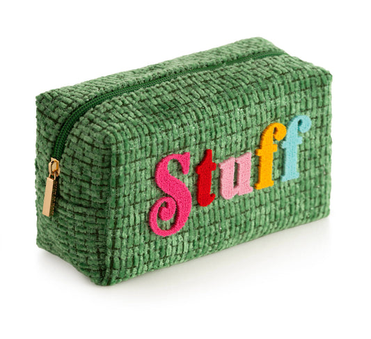 "Stuff" Zip Pouch Green