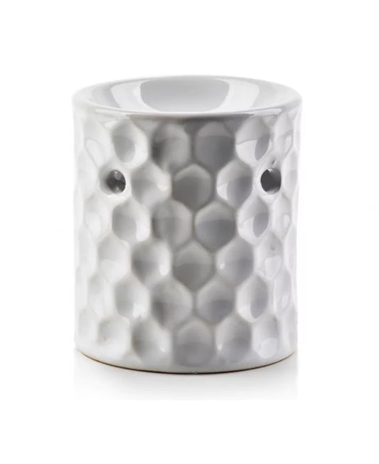 WHITE MINI CERAMIC OIL BURN