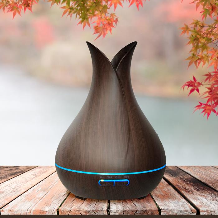 Bloom Wood Diffuser Ultrasonic -MAHOGANY BLOOM (400ML)