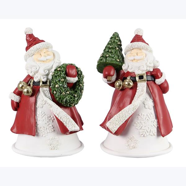 Santa Claus de resina Twas the Night con cascabeles reales